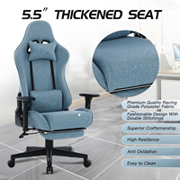 Chaise de jeu de luxe à prix réduit, livraison gratuite, chaise de bureau mignonne avec fonction massage et repose-pieds
