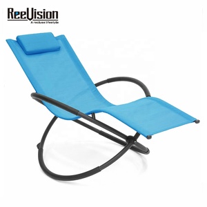 Silla de descanso plegable supercómoda para uso en exteriores, mecedora lazy de acero y aluminio, para interiores y exteriores - Product Image 1