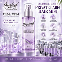Spray revitalisant sans rinçage hydratant 15-en-1 végétalien en format voyage pour la vente en gros, les salons de coiffure, la vente au détail et le commerce électronique