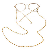 Chaîne de lunettes M&K MGC182 en acier titane, cordon pour lunettes de soleil, collier, lanière, écologique, fait main, en acier inoxydable, finition sous vide