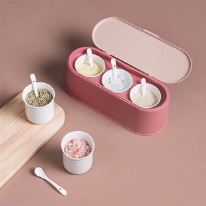 Offre Spéciale Amazon : Ensemble d'ustensiles de cuisine et d'accessoires de pâtisserie en plastique et céramique, 3 pièces, boîte à condiments et pot à assaisonnements - Product Image 4