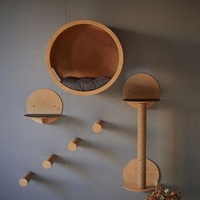 Meubles en bois pour animaux de compagnie Marchepieds muraux pour chat