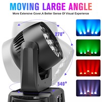 Luz LED con cabezal móvil de 19x15W con color de haz RGBW y efecto de zoom para discotecas, bares, DJs y discotecas