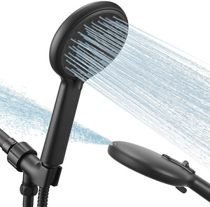 Bathroom <strong>Replacement</strong> <strong>Shower</strong> <strong>Head</strong> Set 9 Spray Settings Handheld <strong>Shower</strong> <strong>Head</strong> with <strong>Hose</strong> - Product Image 1