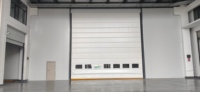 Porte Empilable Flexible Haut de Gamme 220V-380V en PVC Étanche pour Hôtels, Appartements, Écoles, Métros, Garages d'Entretien