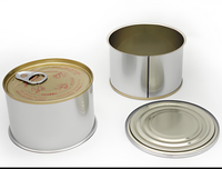 Boîte de conserve métallique vide de qualité alimentaire pour thon et viande, facile à ouvrir, qualité industrielle, origine Chine