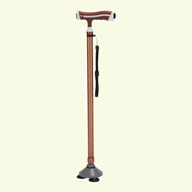 Elderly Care Products Old man walking with LED light detachable Walking stick for the Aged with Light