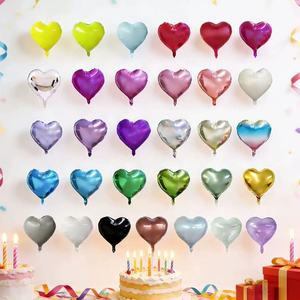 Globos de Aluminio en Forma de Corazón de 18 Pulgadas BLN, Ideales para Cumpleaños, San Valentín, Bodas, Compromisos, Pedidas de Mano y Baby Shower - Product Image 1