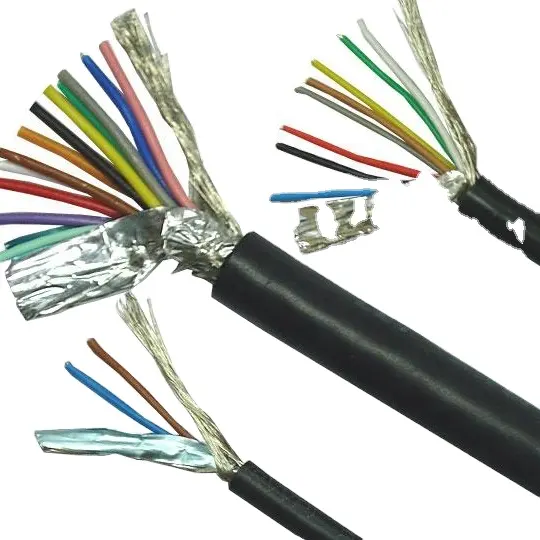 UL20549 20 awgX22cores öl beständiges flamm hemmendes PUR-Mantel verzinntes kupfer ge schirmtes hoch flexibles Schleppketten-Steuer kabel