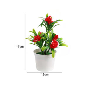 Nouvelle plante artificielle miniature en forme de rose, décoration d'intérieur, plante en pot miniature, décoration de bureau, décoration de paysage intérieur - Product Image 2