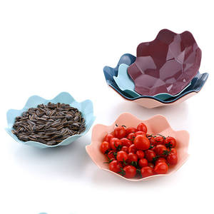 Plato de frutas de plástico de estilo europeo, redondo, de diseño simple, para el hogar, la oficina, fiestas, aperitivos, dulces, nueces, frutos secos, vajilla. - Product Image 5