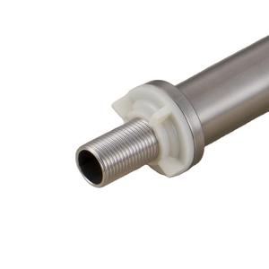 Robinet de lavabo en acier inoxydable, monocommande, à poser sur le comptoir, style minimaliste, monotrou - Product Image 5