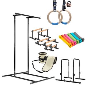 Set de Gimnasio Calisthenics ZJFIT: Barras de Resistencia, Bandas de Resistencia, Paralelas de Madera, <span class=keywords><strong>Barra</strong></span> de Dominadas, Anillas de Gimnasio, Muñequeras - Product Image 3
