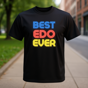 Camiseta Personalizada Best Edo Ever, Cuello Redondo, Manga Corta, Unisex, para Adultos, Camiseta Promocional con Impresión Digital - Product Image 3