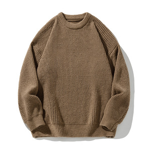 Suéter Casual de Cachemira para Hombre, Cuello Redondo, Tejido Acanalado, Antipilling, Cálido, Manga Larga, Otoño-Invierno, Venta al por Mayor - Product Image 6