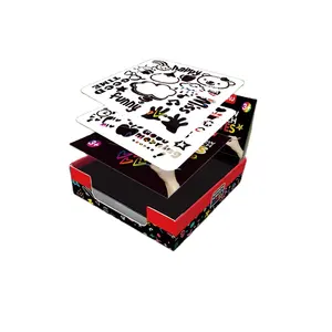 100 Stück 8,5 cm Magic Color Scratch Kunstdruck papier Mal karten auf beiden Seiten erhältlich Kratz spielzeug für Kinder