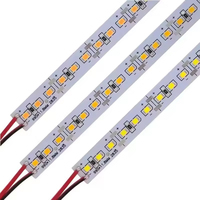 2835 LED bande rigide DC 12V 24V 72Led 144Led personnalisé étanche 0.5M 1M SMD2835 aluminium LED dur rigide LED bande barre lumineuse