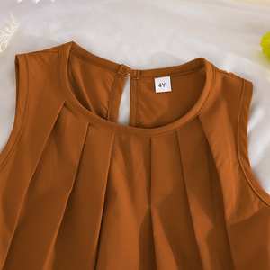 Robe au design exquis pour filles de 4 à 8 ans, élégante pour les fêtes, avec jupe à volants et décoration en dentelle - Product Image 4