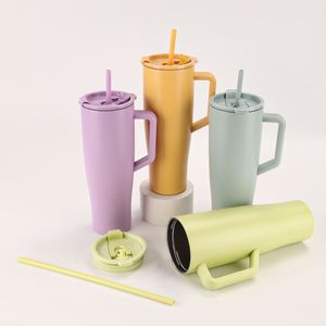 Vaso Térmico Personalizado de Acero Inoxidable de 40 Oz con Asa y Tapa, Doble Pared Aislada, Mantiene Temperatura de 6 a 12 Horas, Taza de Viaje para Té y Café, Regreso a Clases - Product Image 3
