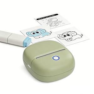 Imprimante d'étiquettes portable personnalisée pour clients coréens, pour photos/logos/noms/usage domestique/étudiant/commercial, mini-imprimante d'autocollants multi-certifiée - Product Image 1