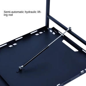 Sedia Pieghevole Tattica Semi-automatica Idraulica in Acciaio Inox a 2 Posti Leggera Portatile Multifunzionale Moderna per Esterni - Product Image 2