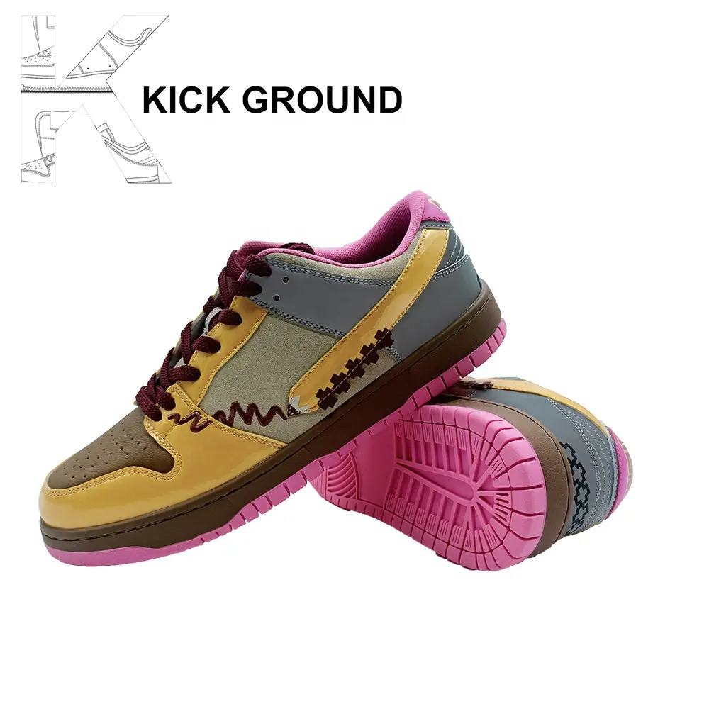 KICK GROUND New Style Sneaker Custom Logo Comfortable Mens Sports Retro Basketball Skateboarding Custom Shoes Manufacturers