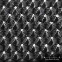 Plaque diffuseur prismatique KUNXIN PMMA UGR<19 2mm, alvéolée hexagonale concave anti-éblouissement 1220*2440mm RoHS