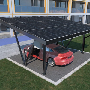 Structure de montage solaire moderne et étanche pour abri de voiture extérieur, vente en gros d'usine, avec résistance au vent de 60 m/s et résistance à la neige de 3 KN/m - Product Image 4