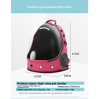 Tas Ransel Kucing Kapsul Luar Angkasa Transparan, Bernapas, Lipat, Selempang Ganda, Resleting, untuk Perjalanan Luar Ruangan, Bahan PC