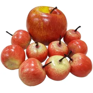 迷你仿真红苹果人造假水果装饰