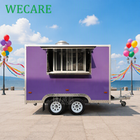 Remolque de Comida Móvil WECARE para Smoothies, Pizza, Café, Comida Rápida, Catering, Barbacoa, con Equipamiento de Cocina Completo