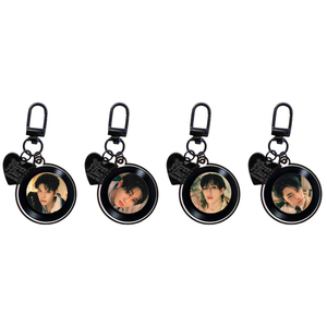 Vente en gros Spot Lee Know Felix I.N Porte-clés pendentif en acrylique motif disque vinyle impression UV motif dessin animé tendance - Product Image 3