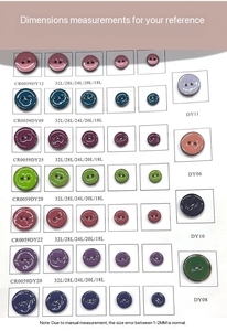 Mới đến nút dừa 2 lỗ thân thiện với môi trường và đầy màu sắc loại nút 2 lỗ tự nhiên - Product Image 2