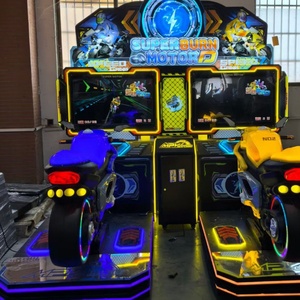 Most Popular Two-Person City Match Racing Simulator Coin-Operated <b>Arcade</b> Electromechanical Game Durable Metal Motorcycle - Product Image 3