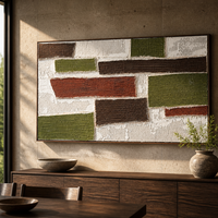 Peinture sur toile abstraite faite à la main, blocs lumineux colorés, art mural, sans cadre, taille personnalisée, usage domestique et commercial