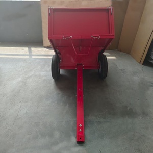 Remorque utilitaire de jardin personnalisable OEM ATV/UTV remorquage derrière le chariot à benne basculante avec structure de plate-forme latérale amovible - Product Image 3
