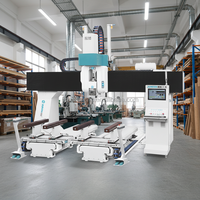 Centre d'usinage à portique multi-broches JUNRAN OSAI CNC, nouvelle machine-outil haute précision pour le travail du bois massif