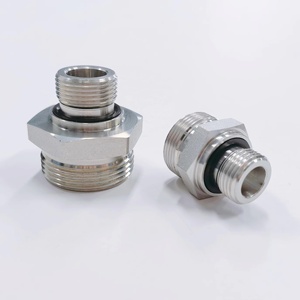 Raccords de tuyaux en acier au carbone standard <span class=keywords><strong>1DM</strong></span> Adaptateur de tuyau Mamelon de joint pivotant hydraulique - Product Image 2