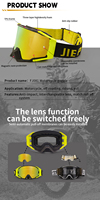 Gafas Deportivas magnétique OEM personnalisé Anti-buée Uv400 lentille Moto Motocross Moto lunettes lunettes échantillon pour adu