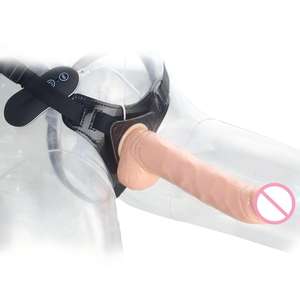 Vibrador Curvo con Correa de <span class=keywords><strong>8</strong></span> Pulgadas, 10 Funciones de Vibración Potente, Arnés Ecológico, Impermeable, <span class=keywords><strong>Dildo</strong></span> de TPE Suave, Cinturón Ajustable - Product Image 3