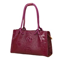 Tas Tote Wanita Desain Panel Vintage Bahan Silikon, Tas Selempang Bahu Kapasitas Besar Tahan Air dengan Ritsleting, Musim Gugur