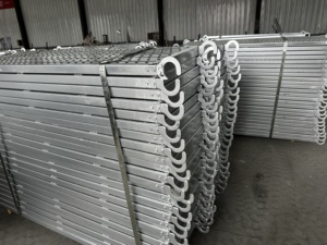 Andamio de escalera con Marco en H recubierto de polvo de 2,6mm de espesor andamios de Marco galvanizado para construcción - Product Image 5