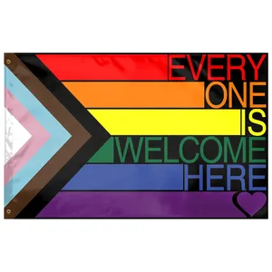 3x5ft พิมพ์ภูมิใจ lgbt ใหญ่คอนเฟเดรรสเกย์ธงสายรุ้งมือโล่งผ้าถือมินธงสายรุ้ง lgbt สวนธง