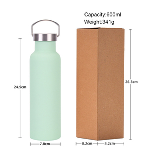 Bouteille d'eau isotherme portable en acier inoxydable 304 sans BPA, haute qualité, avec poignée de transport et couvercle anti-fuite - Product Image 5