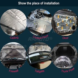4Mx1M <b>10mm</b> Car Trunk Heat Sound Insulation Deadener Mat <b>Underlay</b> Muffler Cotton Car Auto Fender Heat Sound Insulation Mat - Product Image 6