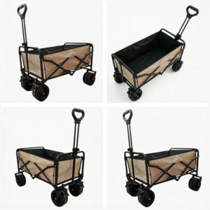 Direct Factory 400L Pickup Style <b>Camping</b> Wagon 40HQ FCL Only 12-Bearing Heavy Duty Utility Trailer with 120cm Extended Tailgate - Product Image 4