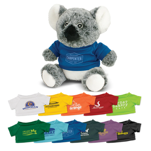 Promozione all'ingrosso logo personalizzato 20cm Koala peluche giocattolo con t-shirt peluche - Product Image 1