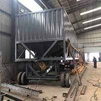 Silo per Cemento a Forma di Scatola con Sensore di Pesatura Idraulico, Silo per Cemento Orizzontale Mobile, Silo per Cemento Portatile Containerizzato da 200 Tonnellate