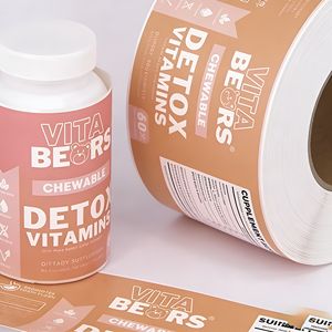 Etiqueta Impermeable de Alta Adhesión para Botellas de Plástico de Agua Potable - Product Image 4