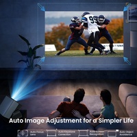 Projecteur intelligent sans fil portable Hotack X5AM Full HD 5500 lumens pour cinéma maison, vidéo 4K, projecteur mini extérieur